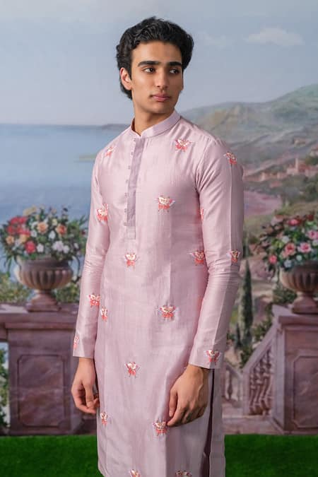 House Of Koa Lynx Floral Embroidered Kurta Set 