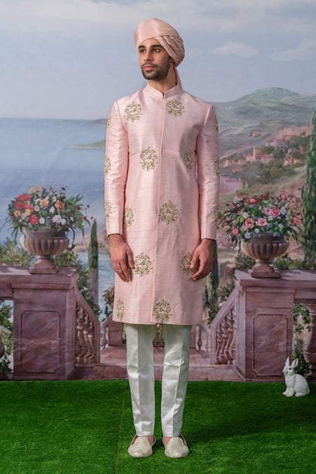 House of KOA Eden Floral Embroidered Sherwani Set 