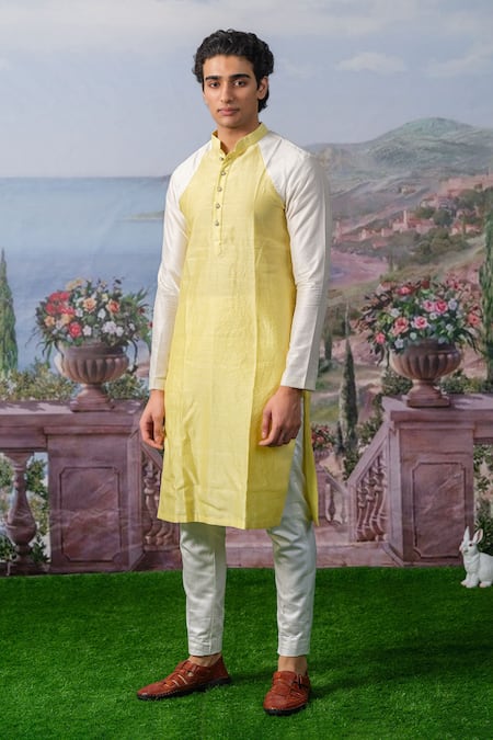House Of Koa Cyrus Color Block Kurta With Pant 
