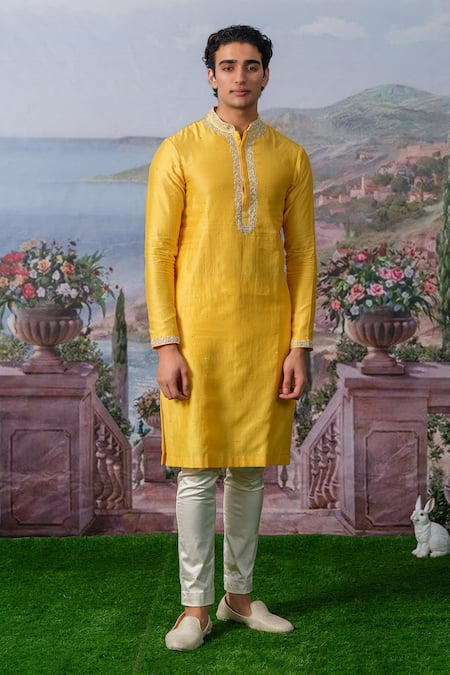 House of KOA Elio Chanderi Silk Kurta With Pant 