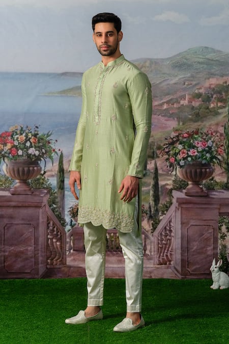 House Of Koa Jade Embroidered Kurta With Pant 