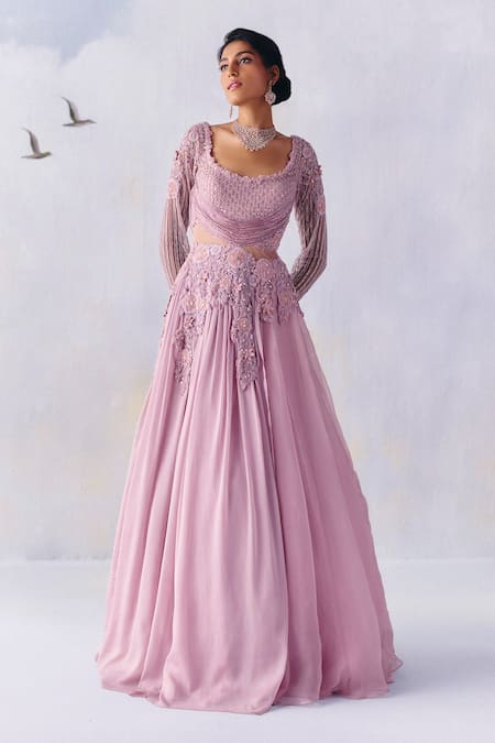 Awigna Chloe Enchanted Garden Embroidered Gown 