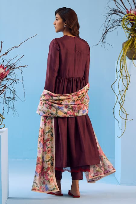 Surmaye Vibrant Charm Flared Anarkali Pant Set 