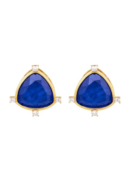 ISHARYA Demure Double Stone Petit Studs 