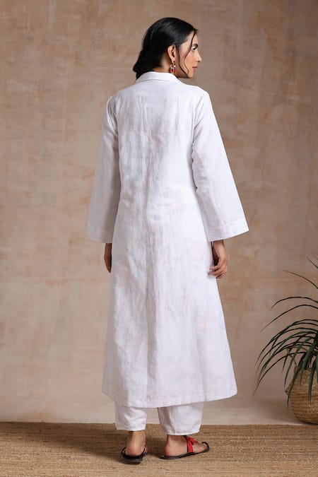 Vasstram Gulistaan Solid Long Jacket 