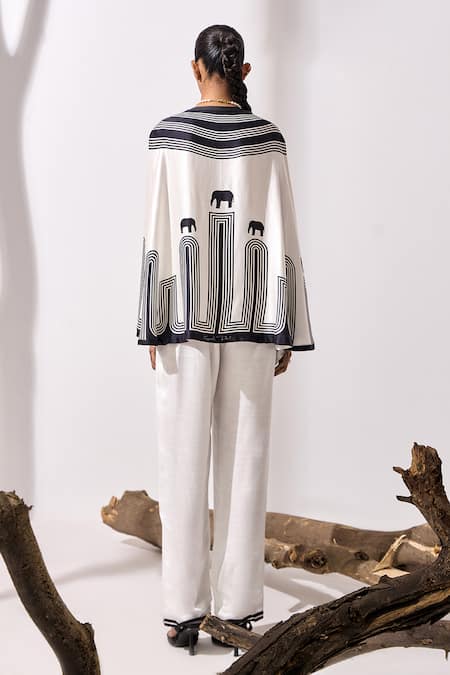 Kamaali Pret Azalea Geometric Print Pant 