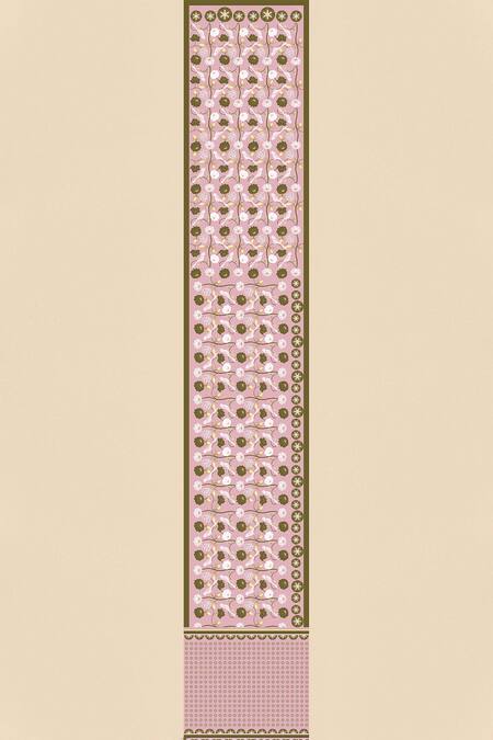 Buy Thee Modern Roots Pink Crepe Embroidery Floral Vine Printed Saree And Unstitched Blouse Online at Aza Fashions Buy_Thee Modern Roots_Pink Crepe Embroidery Floral Vine Printed Saree And Unstitched Blouse _Online_at_Aza_Fashions