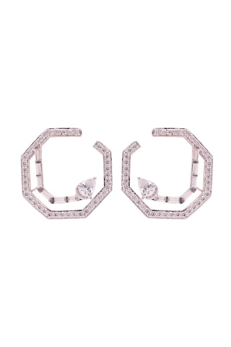 PRATA Prisma Octagon Earrings 