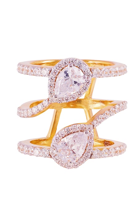 Prata Luxe Luminosity Spiral Ring 