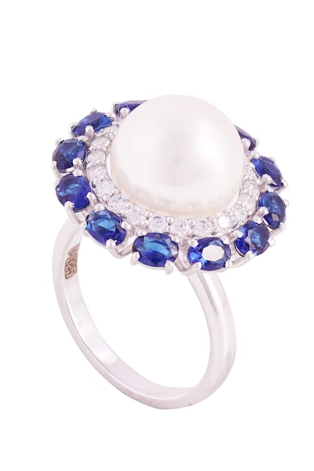 PRATA Pearl Crown Ring 