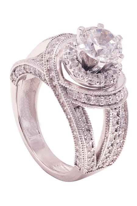 PRATA Meta Iris Solitaire Ring 