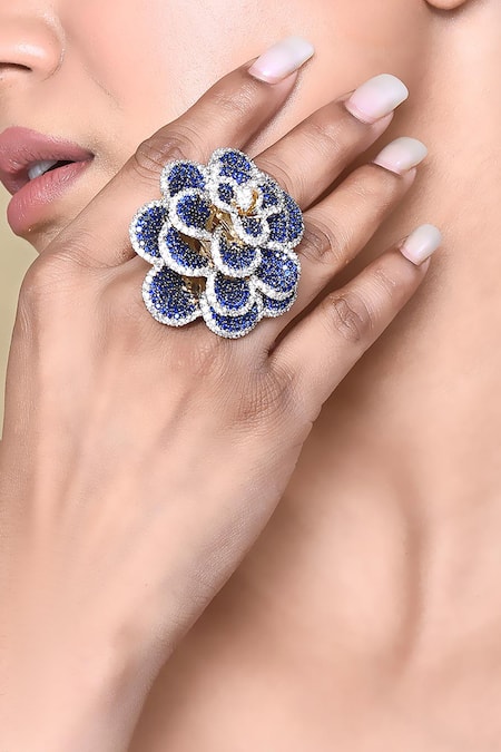 Samyukta Singhania Rose Cut Work Ring 