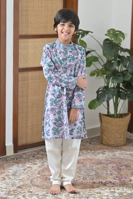 The Plum Bum Printed Cotton Kurta 