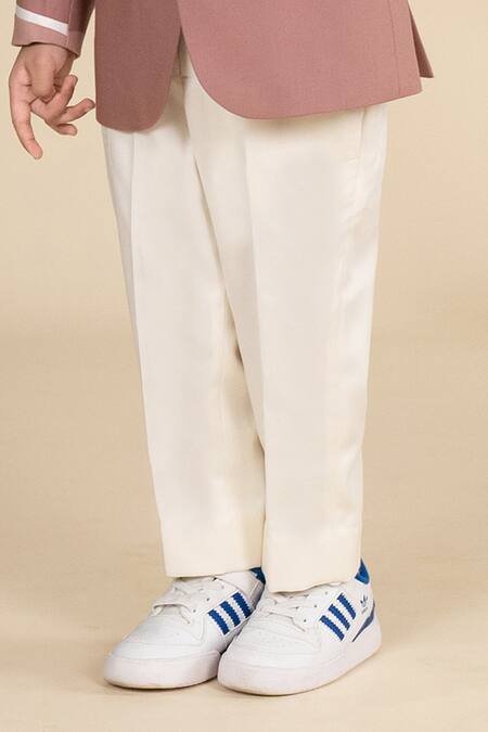 Buy Little Boys Closet Pink Satin Stripe Pattern Blazer And Pant Set Online at Aza Fashions Buy_Little Boys Closet_Pink Satin Stripe Pattern Blazer And Pant Set _Online_at_Aza_Fashions