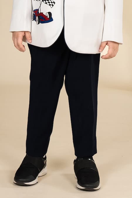 Buy Little Boys Closet White Polyester, Cotton, Satin Embroidery Car Blazer Set Online at Aza Fashions Buy_Little Boys Closet_White Polyester, Cotton, Satin Embroidery Car Blazer Set _Online_at_Aza_Fashions