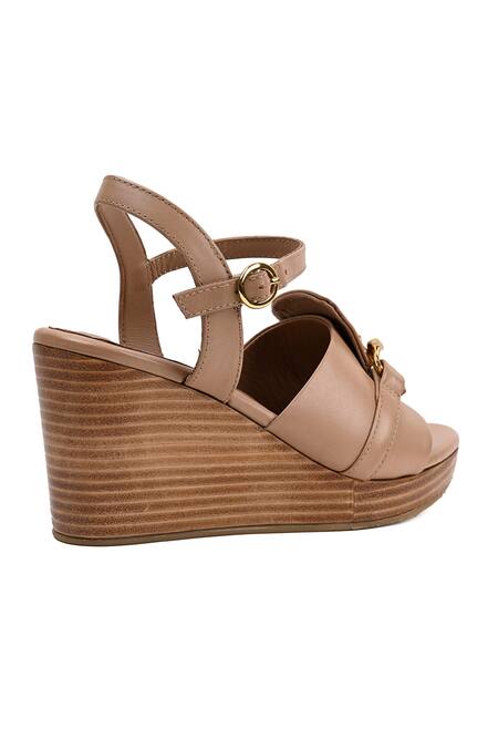 Buy_Vanilla Moon_Beige Chains Nuria Strap Embellished Wedges_Online_at_Aza_Fashions