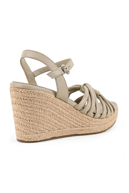Shop_Vanilla Moon_Grey Nyela Knotted Strappy Wedges_Online_at_Aza_Fashions