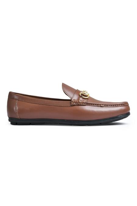 Wednesday Lifestyle_Brown Embellished Steve Moccasin _Online_at_Aza_Fashions