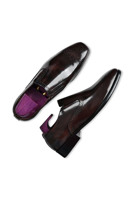 Shop_Wednesday Lifestyle_Brown Daniel Brushoff Leather Loafers _at_Aza_Fashions