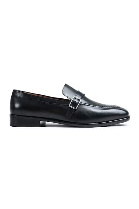 Wednesday Lifestyle_Black Harvey Leather Loafers _Online_at_Aza_Fashions