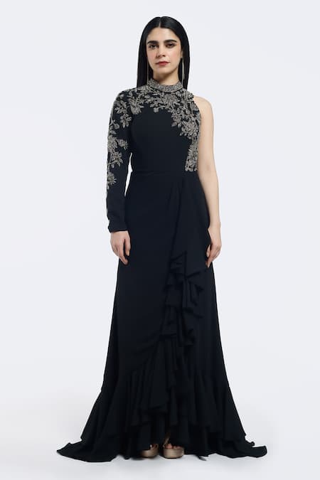 Onaya Floral Embellished Gown 