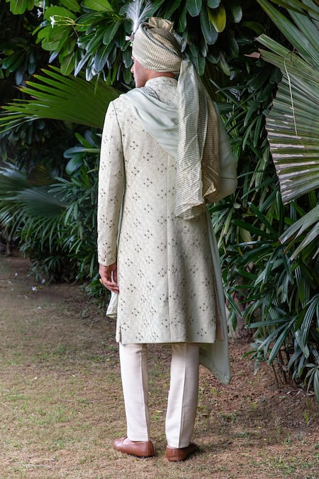 Philocaly Heer Embroidered Sherwani & Kurta Set 