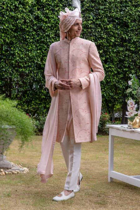 Philocaly Gulzaar Embroidered Sherwani & Kurta Set 