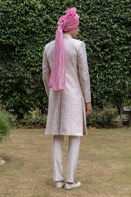 Philocaly Rooh Thread Embroidered Sherwani & Kurta Set 
