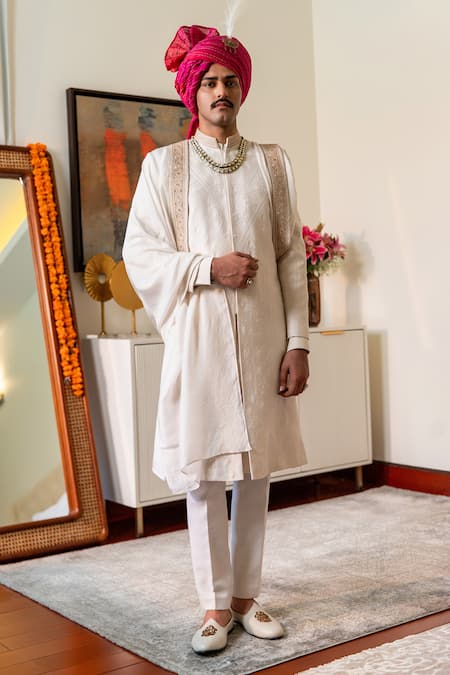 Philocaly Rekh Embroidered Sherwani Set 