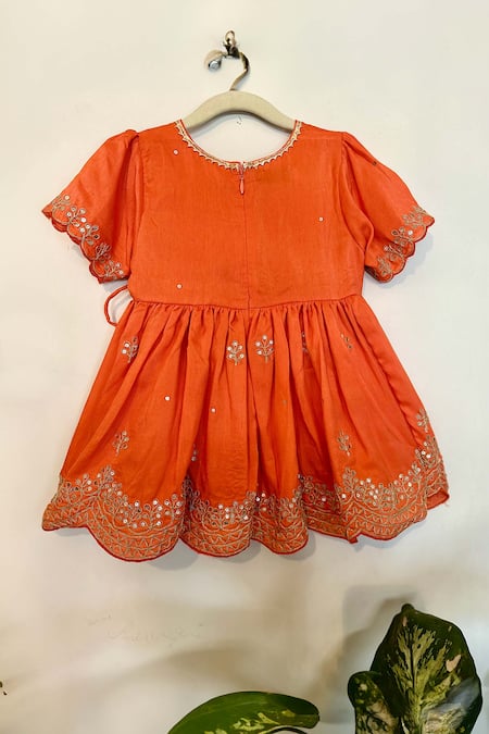 Rage Attire-Sweta Saria Dori Floral Embroidered Angrakha With Sharara 