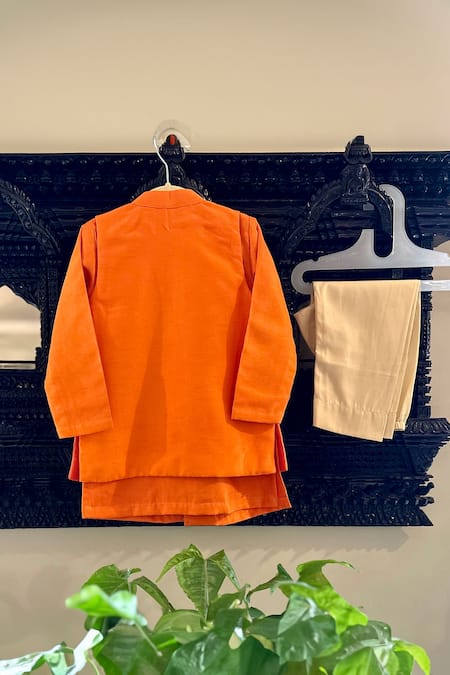 Rage Attire-Sweta Saria Mirror Zardosi Embroidered Sherwani & Pant Set 