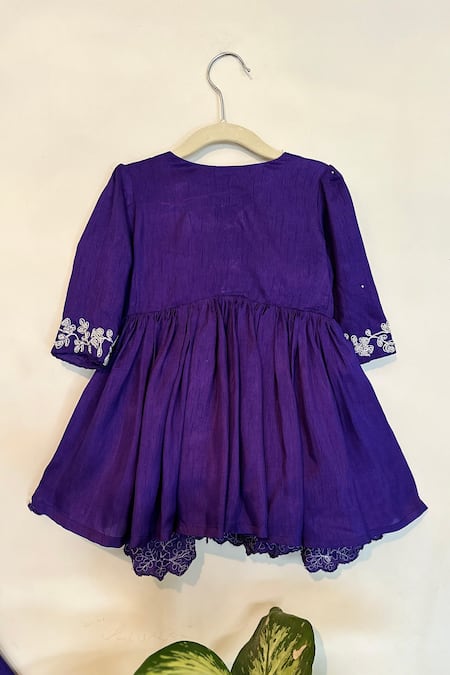 Shop Rage Attire-Sweta Saria Purple Bamboo, Linen Pearls Floral Embroidered Peplum Top And Lehenga at Aza Fashions Shop_Rage Attire-Sweta Saria_Purple Bamboo, Linen Pearls Floral Embroidered Peplum Top And Lehenga _at_Aza_Fashions