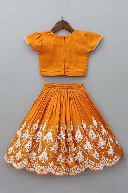 Rage Attire-Sweta Saria Floral Embroidered Lehenga Set 