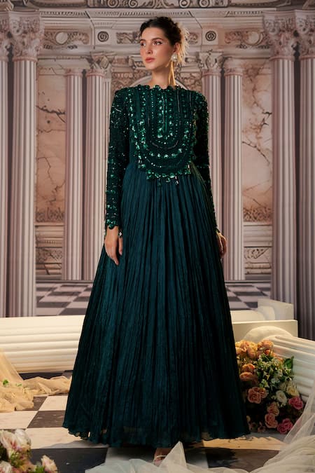 Nidhika Shekhar Celestial Embroidered Anarkali 