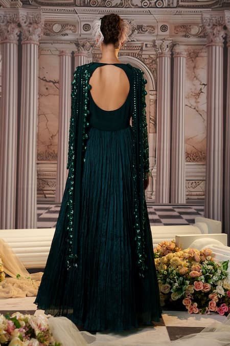 Nidhika Shekhar Celestial Embroidered Anarkali 