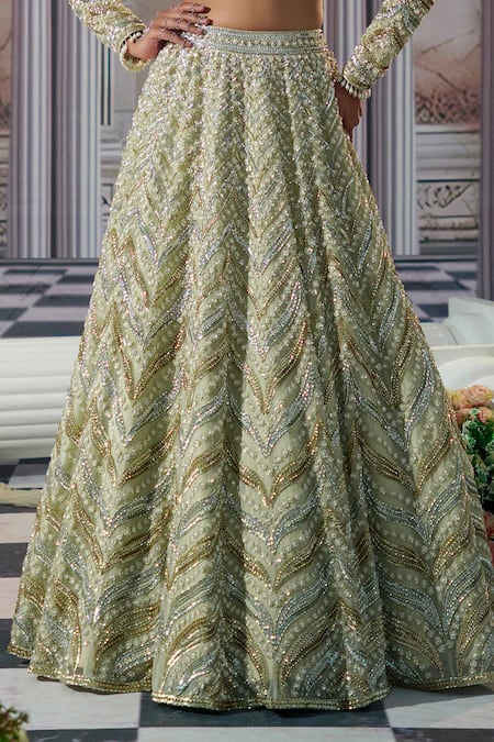 Buy Nidhika Shekhar Gold Silk, Organza, Net Sequins, Beads, Cut Aphrodite Goddess Bridal Lehenga Set Online at Aza Fashions Buy_Nidhika Shekhar_Gold Silk, Organza, Net Sequins, Beads, Cut Aphrodite Goddess Bridal Lehenga Set _Online_at_Aza_Fashions