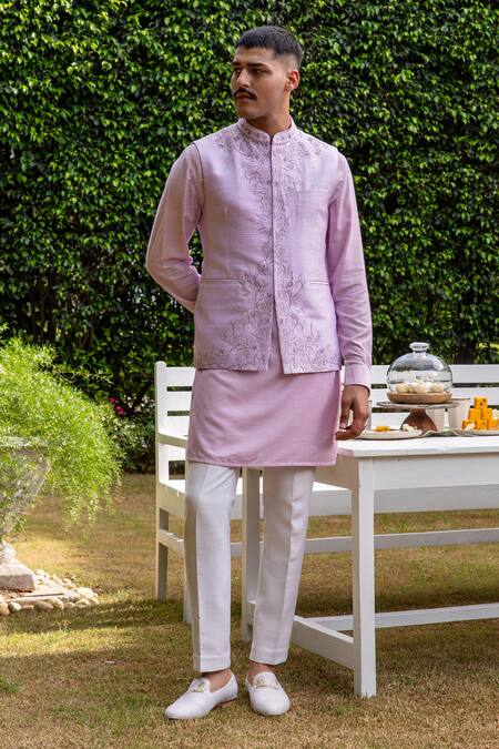 Philocaly Lavender Silk, Cotton Embroidery Thread Bundi Set Online at Aza Fashions Philocaly_Lavender Silk, Cotton Embroidery Thread Bundi Set _Online_at_Aza_Fashions