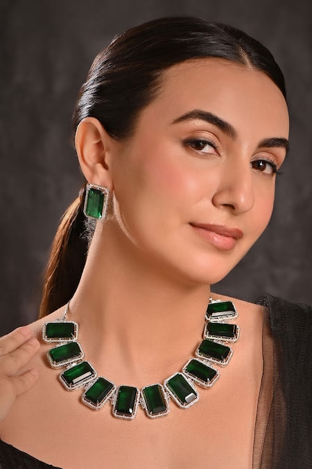 Raga Baubles Zirconia Embellished Necklace Set 