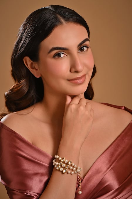 Raga Baubles Kundan & Pearl Bracelet 