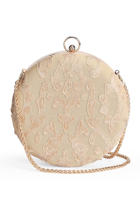 Richa Gupta Abstract Embroidered Clutch 