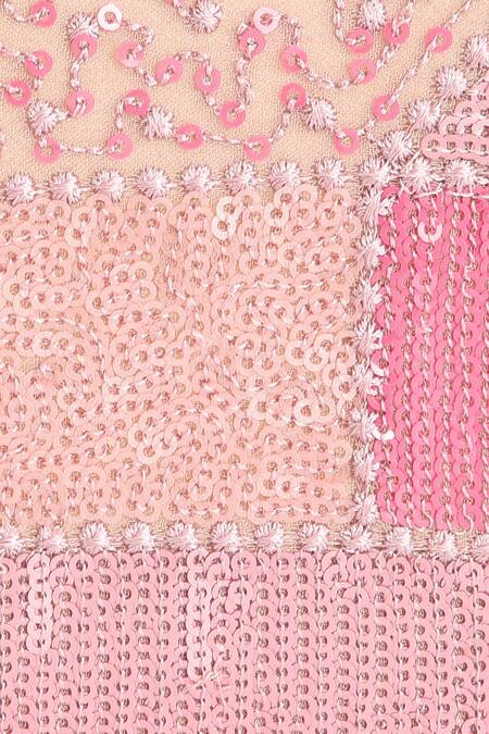 Buy_Richa Gupta_Pink Embroidery, Sequins Clutch _Online_at_Aza_Fashions