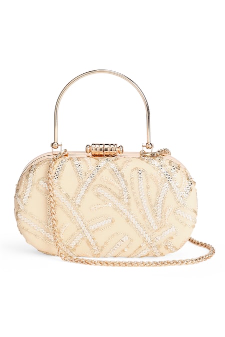 Richa Gupta Abstract Sequin Embroidered Clutch 