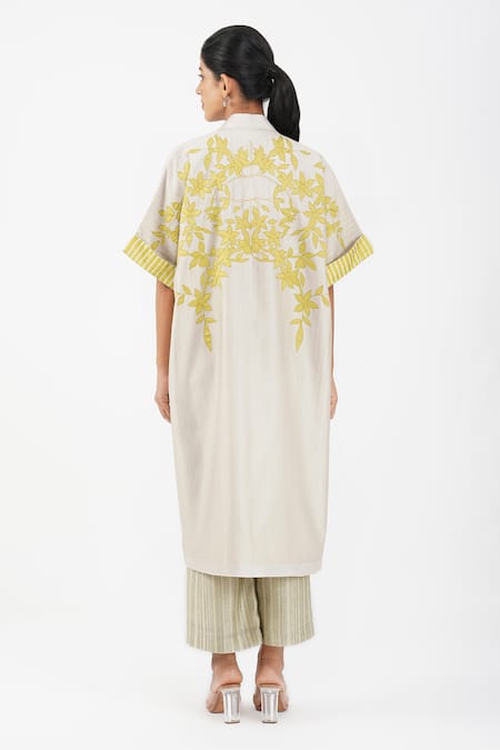 Diva By Sangeeta Ranka Foliage Applique Jacket 