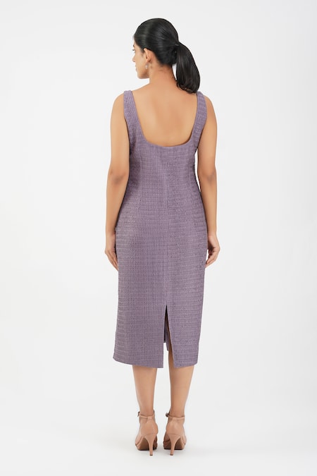 Diva By Sangeeta Ranka Smocked Textured Dress 