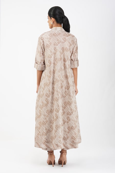 Diva By Sangeeta Ranka Abstract Print Kurta Trouser Set 