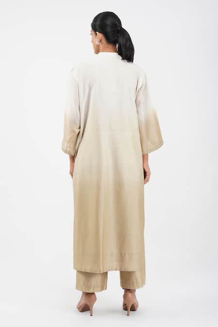 Diva By Sangeeta Ranka Ombre Pintuck Kurta & Trouser Set 