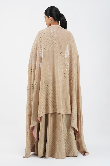 Diva By Sangeeta Ranka Pintuck Embroidered Skirt Set 