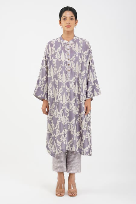 Diva by Sangeeta Ranka Botanical Print Kurta Set 