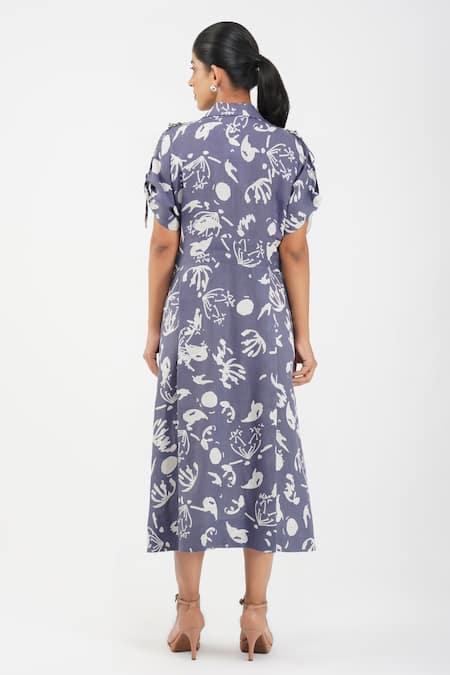 Diva By Sangeeta Ranka Abstract Floral Print Dress 