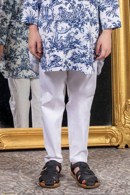 Buy Hoity Moppet Blue Georgette, Cotton Mirrors Abstract Printed Kurta Set Online at Aza Fashions Buy_Hoity Moppet_Blue Georgette, Cotton Mirrors Abstract Printed Kurta Set _Online_at_Aza_Fashions